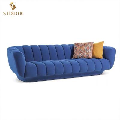 China Car Luxury Modern Fabric Living Room Furniture Velvet Sofa (The Other) Italian Elegant Design Adjustable for sale