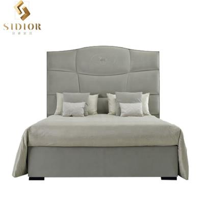 China Commercial Modern Luxury New Stainless Steel Storage Bargain Price King Size Bed for sale