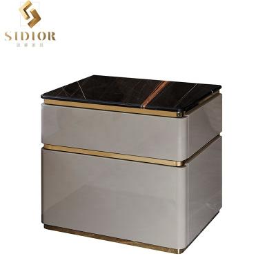 China China Modern Professional Manufacture Modern Light Bedside Table Size Customized Color for sale