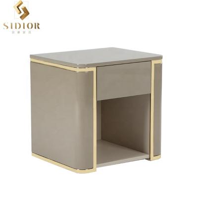 China Hot Selling Modern New Product Good Quality New Arrivals Bedside Table Nightstand White Drawer Nightstand for sale