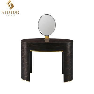 China Convertible Bedroom Make Up Table Dressing Table Luxury Modern Plywood Dressing Vanity Table With Drawer for sale