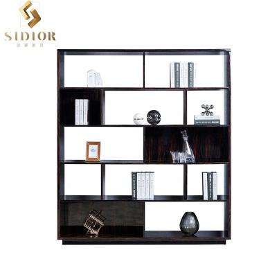 China Modern Hot Sale Wooden Shelf Magazine Rack Bookcase For Hotel Home Office for sale