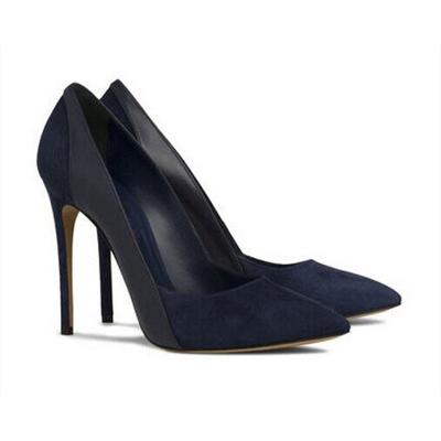 China Other Hot Selling Ladies Velvet Hot Sexy High Heel Pumps Large Size Slip On Thin Heels 36-47 for sale