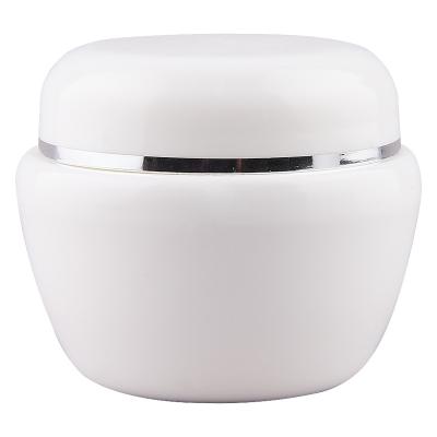 China Leak Proof White Hair Pomade PP Plastic Cosmetic Empty Cream PP Jar 5g -50g With Lid for sale