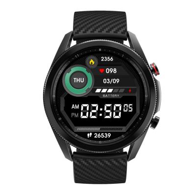 China DT91 Touch Screen Smart Music Sports Display Music Carbon Fiber Black Heart Rate Steps Screen Hand-lifting Smart Watch for sale