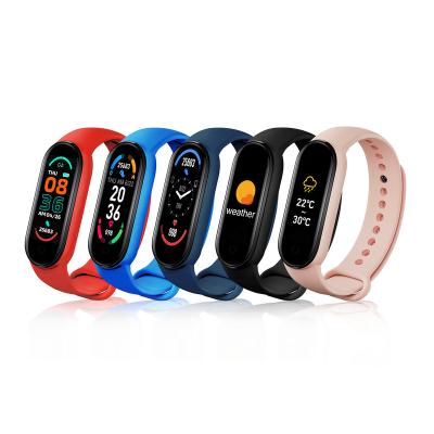 China Wholesale WeChat Smart Waterproof MP3 Playback M6 Wristband Smart Watches Fitness Bands for sale