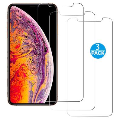 China 3PACK Anti-scratch Clear 2.5D 9H 0.3mm Thickness Tempered Glass Film Compatible For iPhone xs,xr,xs Max HD Premium Phone Screen Protector for sale