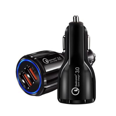 China Mobile Phone/New Arrival Ipad/Camera/PDA/MP3 High Speed ​​QC 3.0 USB Car Charger 2 Port for sale