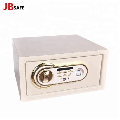 China Foshan Factory Wholesale Hotel Head Office [JB] Color Fingerprint Safe White Hotel Safe Box, Mini Digital Safe Box With 5.7KG [1733] for sale