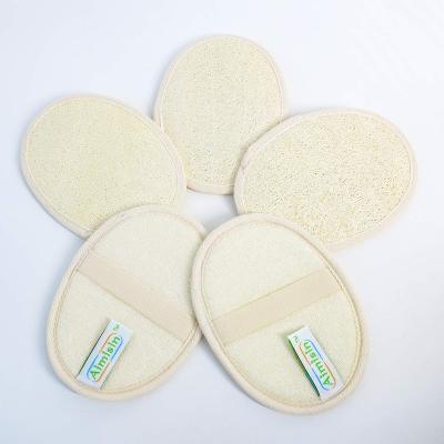 China Durable 5 Pcs Aimisin Peel Cleansing Tablets Exfoliating Natural Loofah Pads, Body Loofah Wash Sponge, Close Skin for Men and Women for sale