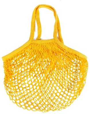 China Portable/Reusable/Washable Durable Cotton Mesh Handbag Long Handle/short Handle Net Tote Shopping Bags for sale