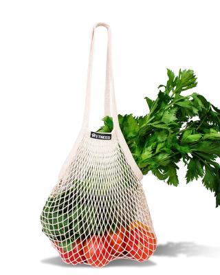 China Convenient Reusable Cotton String Shopping Grocery Produce Bag Mesh Produce Bag for sale