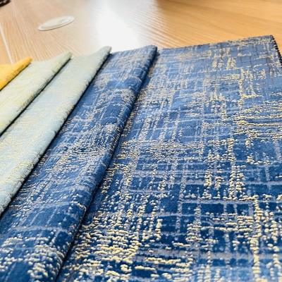 China Breathable Foam Laminated Fabric Embossed-Glue Hot Velvet Fabric For Furniture for sale