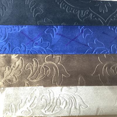 China New Breathable Embossed Luxury Velvet Fabric Upholstery Furniture Curtain Fabric for sale