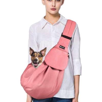 China Wholesale Breathable Adjustable Sling Durable Pet Carrier Bag For Small Dog Cat for sale