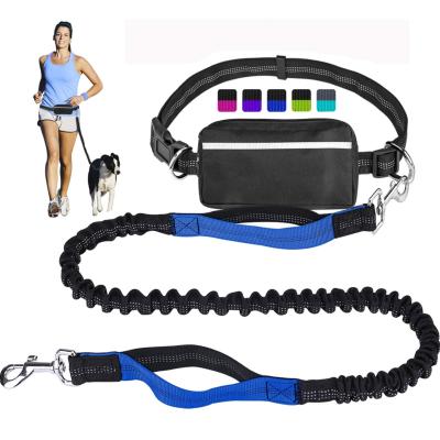 China Wholesale OEM ODM Custom Size Nylon Reflective Double Training Dog Padded Hands Free Leash Working Dog Leash for sale