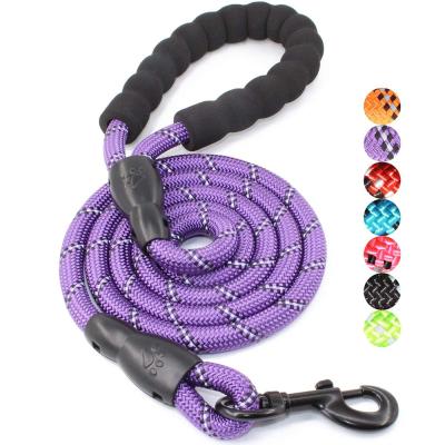 China Wholesale Professional Goods Padded Strong Thoughtful Custom Made Dog Leash With Comfortable Padded Handle for sale