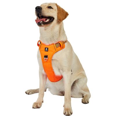 China Wholesale Luxury Reflective Soft Padded No Pull Pet Harness Invest Custom Adjustable Dog Training Harness for sale