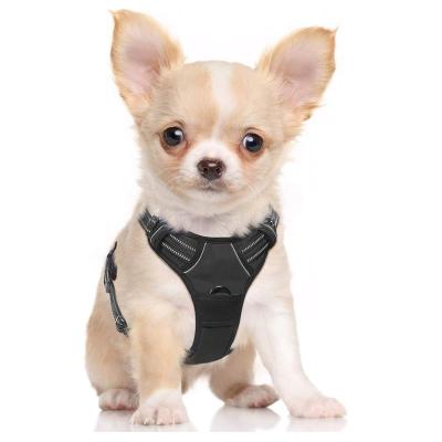 China Amazon Factory Price Hot Selling Custom Soft Padded Nylon Soft Padded Pet Harness Invest No Pull Reflective Personalized Dog Harness for sale