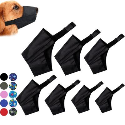 China Wholesale Custom OEM Soft Comfortable Dog Muzzle Anti Sharp Pet Printing Muzzles Dog Mouth Cover Adjustable Breathable Safety for sale