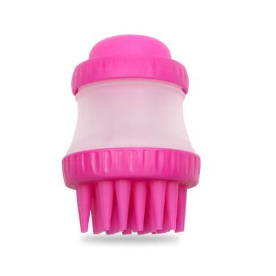 China Sustainable Dog Bath Brush Comb Cleaning Bath Massage Pet SPA Brush Shampoo Grooming Multifunction Silicone Brush Bath Tools for sale