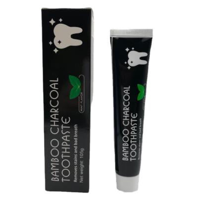 China Whitening OEM and private label service Fresh Breath Anti-Staining Whitening Active Bamboo Charcoal Toothpaste for sale