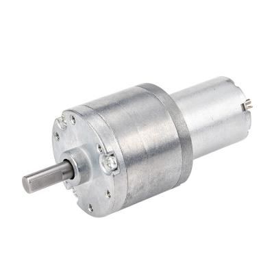 China DMKE Small 12v 24v 24 Volt 18rpm Totally Enclosed Magnet Brush Geared Low Speed ​​DC Metal Gear Motor for sale