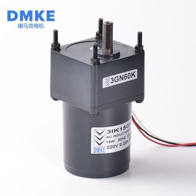 China 1:3 totally enclosed to 1:300rpm 220v 15w ac induction gear motor for sale