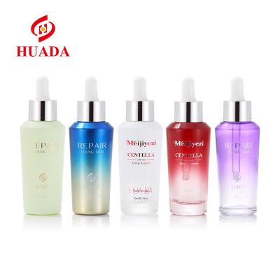 China 120ml 100ml 40ml 30g Cosmetic Rubber Bottle Wholesale Packaging Empty Face Cream Glass Jar Sets Glass for sale