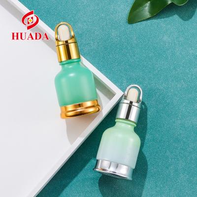 China Cosmetic the newest most popular custom made glass bottle essential oil dropper lined plastic bottle for sale