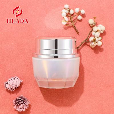 China Wholesale Cosmetic Customized 2021 New Color Glass Bottle Magic Cream Electroplating Bottle for sale