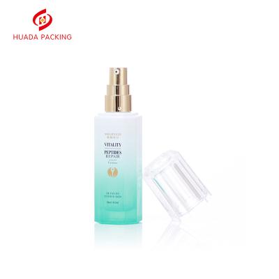 China Wholesale cosmetic bottle china base skin care glass bottle set ABS cap glass bottle packagingskincare set glass cosmetic bott for sale