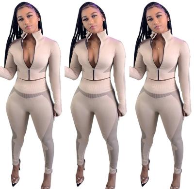 China 2021 Casual Fashion Women Breathable Wholesale High Quality Viable Anti-Static Clothing Two Piece Set for sale