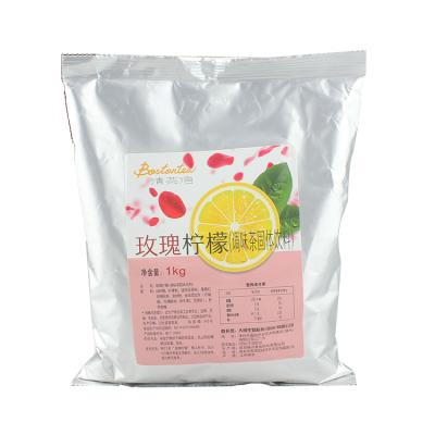 China 100% Natural Organic Low Calorie Fresh Fruit Flavor Instant Lemon Flavored Fruit Juice Powder for sale