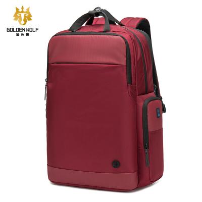 China With New Custom USB Large Capacity Laptop Backpack With Lock Usb Charging Student School Bag for sale