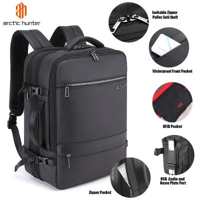 China With Backpacks USB Expandable Arctic Hunter USB Backpack Bag Travel Waterproof Men's Backpacks for sale