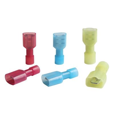 China Nylon fully insulated male and female plug terminal fdfn mdfn1 25 2 5.5 110 187 250 male and female pre insulated terminals FDFN MDFN for sale