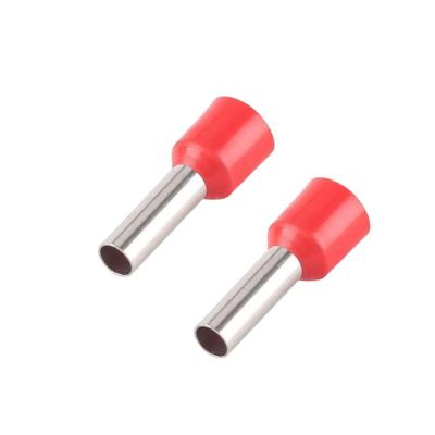 China Cold Pressed End Ve1008 End Pin Copper Wire Nose Hook Terminal Pin Pipe VE Insulated European Type Pre Insulated for sale