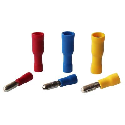 China H62 MPD FRD Brass Male And Female Bullet Insulated Connector Cable Connector Brass Crimp Cold Crimp Terminal for sale