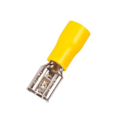 China H62 FDD5.5-250 A.W.G. Brass Female 14-12 Insulated Crimp Electrical Terminal For 4-6mm2 Wire Connectors Wire Wire Connector Terminal for sale