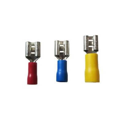 China H62 FDD1.25-187 Brass Female A.W.G. 22-16 Insulated Crimp Electrical Terminal For Wire 0.5-1.5mm2 Connectors Wire Wire Connector Terminal for sale