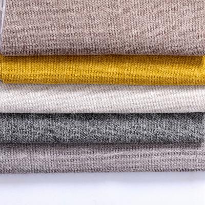 China Stock 100%polyester Look Shrink-Resistant Faux Canvas Imitation Linen Upholstery Item Linen Fabric for sofa and cushion hometextile for sale