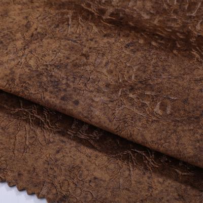 China Shrink-resistant Holland velvet modern hometextile printing embossed 100%Polyester fabric for sofa and cushion for sale