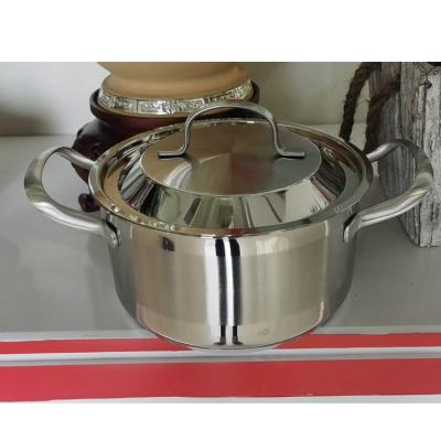 China New Stainless Steel Sustainable Arriving Stock Pot With Mirror Polishing for sale