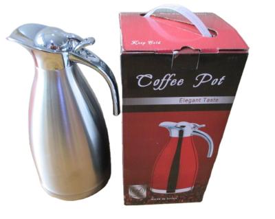 China Sustainable 1.5L Double Wall Stainless Steel Thermal Coffee Jug for sale