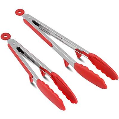 China Viable BBQ Tong Stainless Steel Ice Metal Tongs and Food Clips for sale