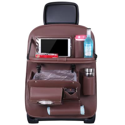 China As Picture Car Trash Storage Bag New Car Touch Screen Foldable Table Storage Bag Pouch Transparent Storage Bag for sale