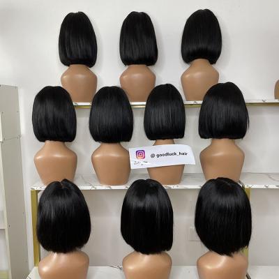 China Body Wave China Virgin Cuticle Aligned Human Hair 2x6 Lace Frontal Closure Bob Wigs Brazilian Hair Transparent Lace Wig for sale