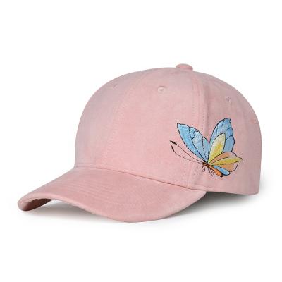 China JOINT Quality Suede Customized Pink Baseball Cap for sale