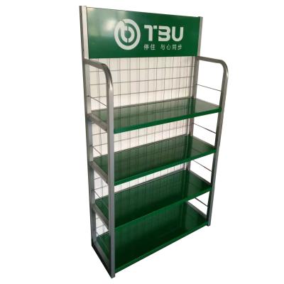 China For decoration display factory price metal motor oil display rack yz stretching oil display stand for sale